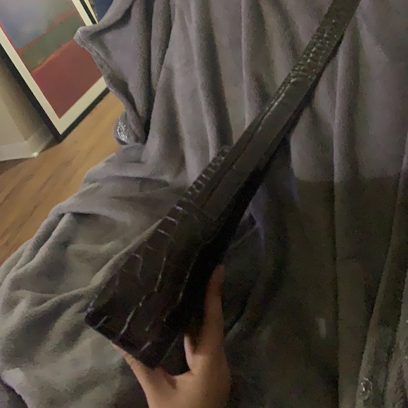 Leather brown hip shoulder bag - Picture 2 of 5